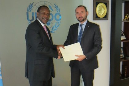 Връчване на акредитивни писма в ЮНИДО на постоянния представител на България към ООН, ОССЕ и др.  